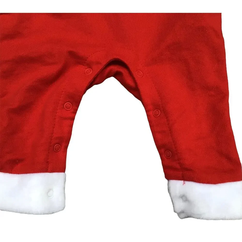 Boy's Santa Onesie Cat & Jack Sz 0-3M